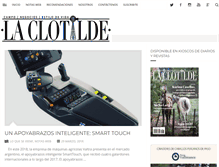 Tablet Screenshot of laclotilde.com
